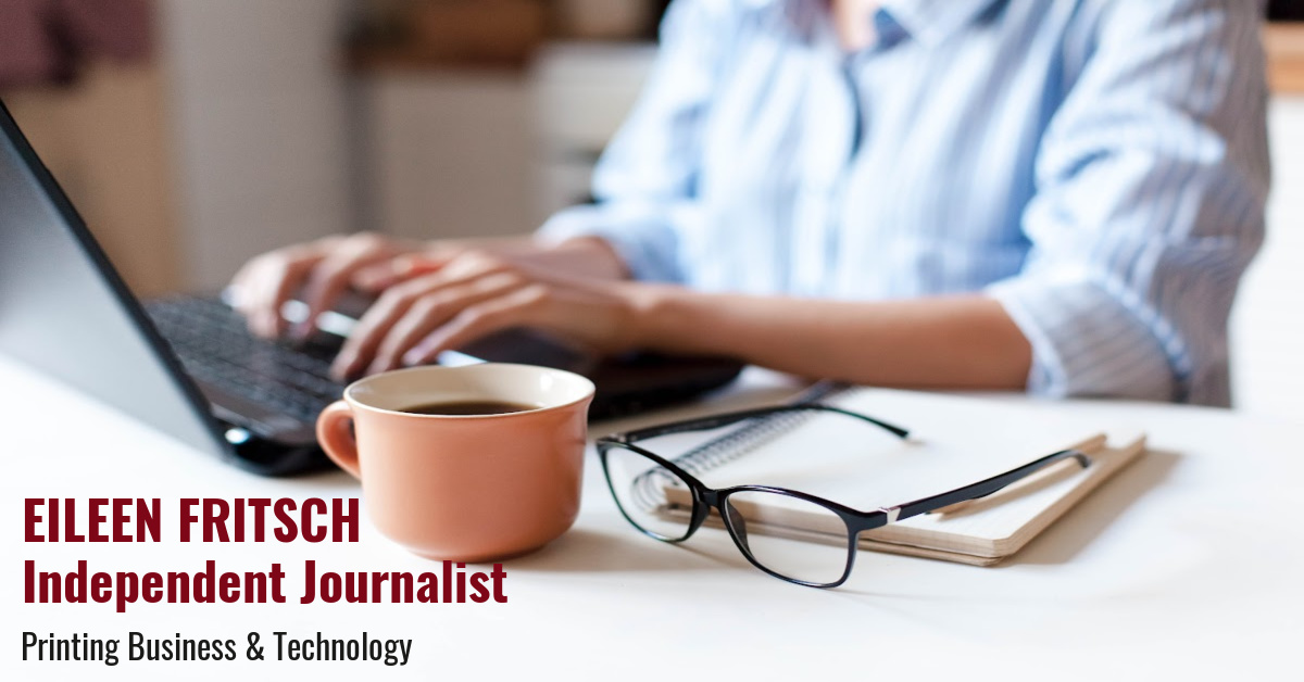 Journalist at keyboard